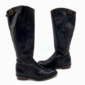 FRYE Knee High Espresso Brown Leather Riding Boot